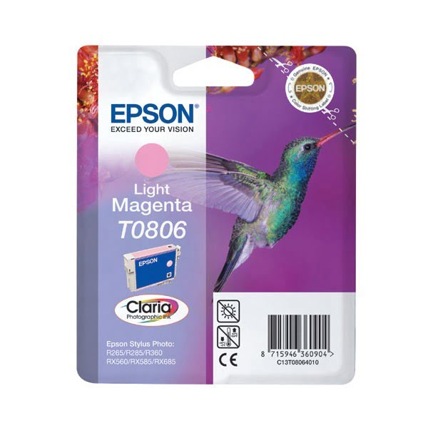 Consommable imprimante Epson Cartouche Claria T0806 Magenta clair