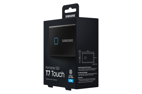 Samsung T7 Touch 2To Black (MU-PC2T0K/WW) - Achat / Vente Disque SSD externe sur Cybertek.fr - 33