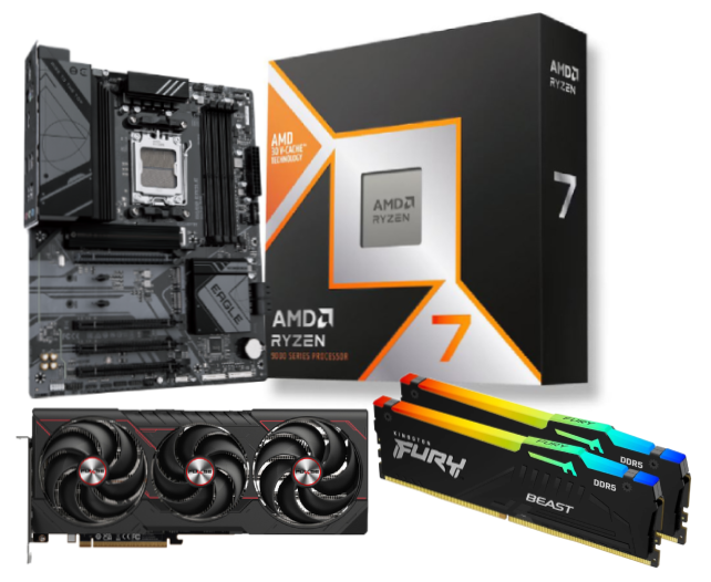 B650 EAGLE+Ryzen7 9800X3D+Beast 32Go RGB+RX9070 XT - Cybertek.fr - 0