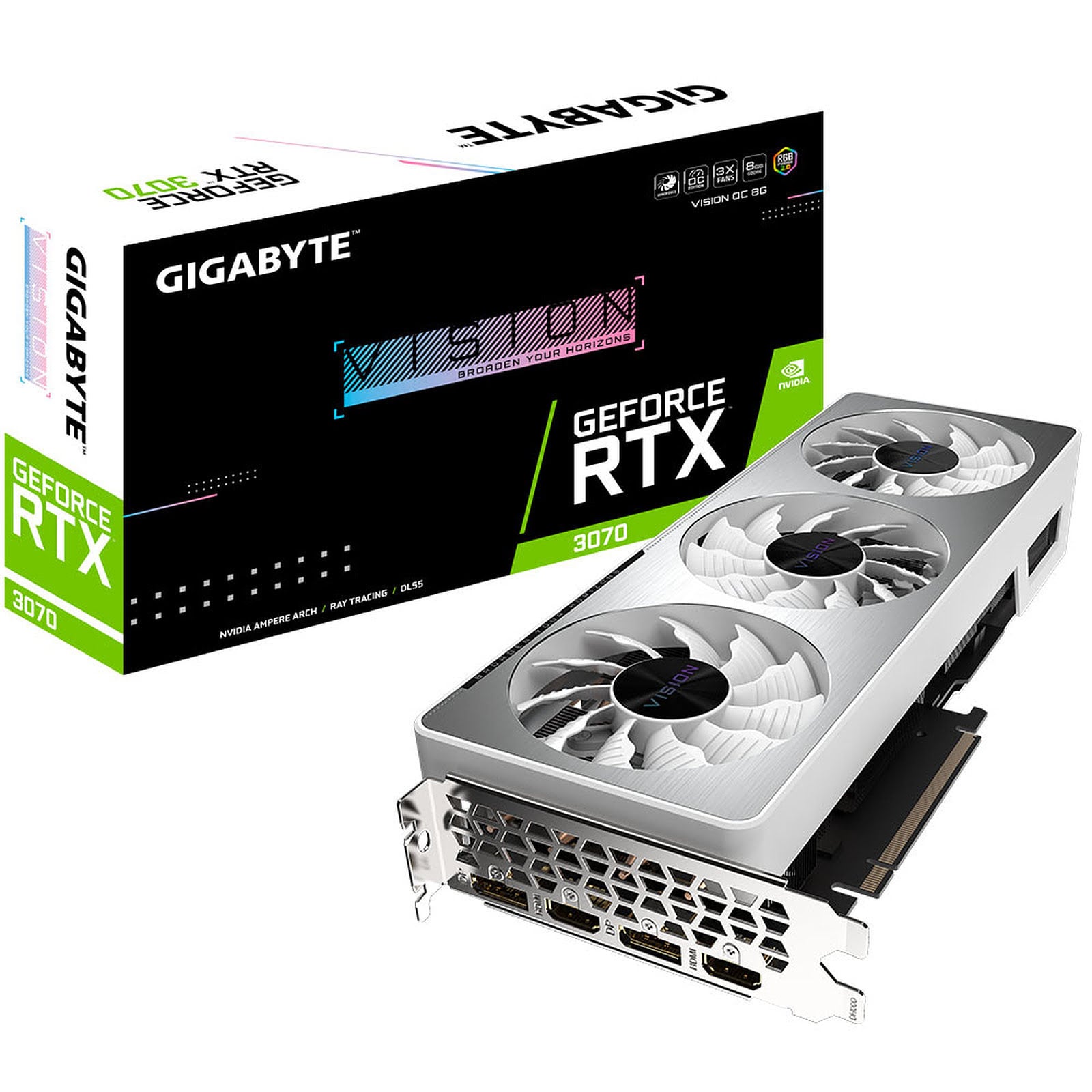 Gigabyte RTX 3070 VISION OC 8G LHR  - Carte graphique Gigabyte - 0
