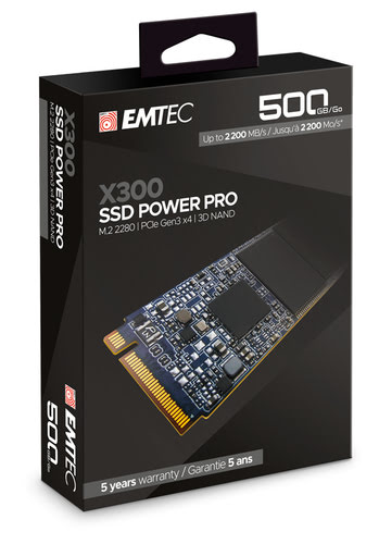 Emtec ECSSD500GX300  M.2 - Disque SSD Emtec - Cybertek.fr - 1