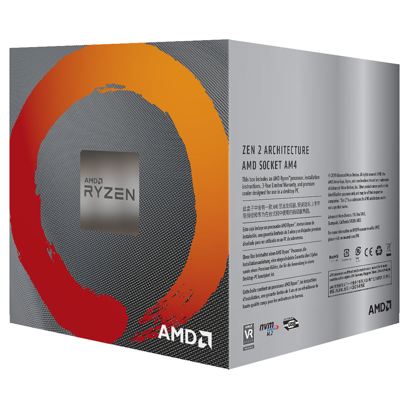 AMD Ryzen 5 3600 - 4.2GHz - Processeur AMD - Cybertek.fr - 1