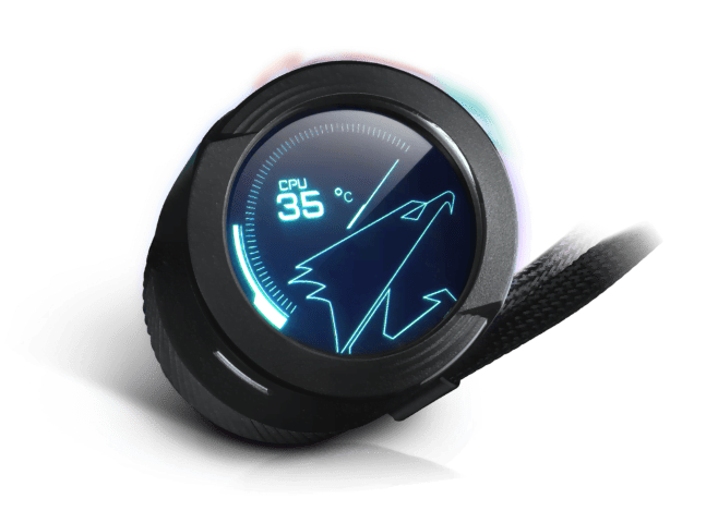 Deepcool CG530 4F Noir+MPG A1000GS PCIE5+WaterForce X 240 Noir - Boîtier PC - 10