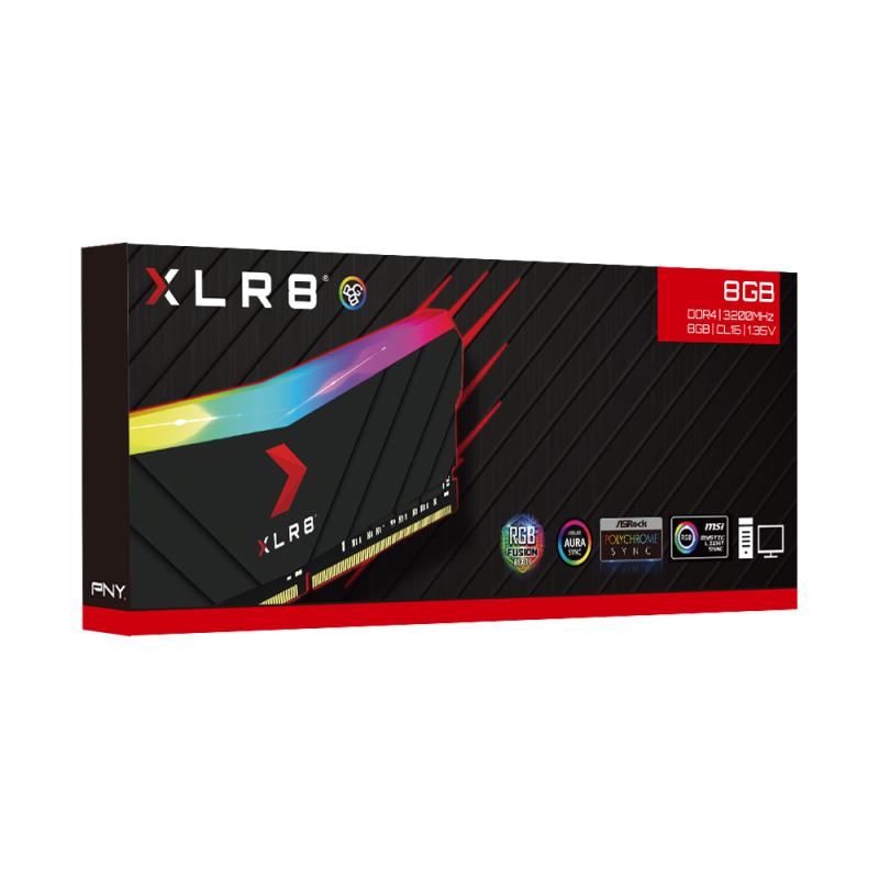 PNY XLR8 GAMING EPIC-X RGB 16Go (1x16Go) DDR4 3200MHz - Mémoire PC PNY sur Cybertek.fr - 1