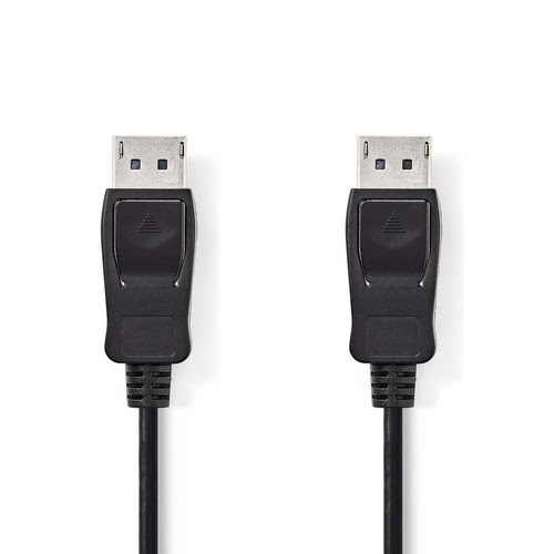 image produit Nedis Câble DisplayPort 1.2 male/male - Noir - 4K/60Hz - 2m Cybertek