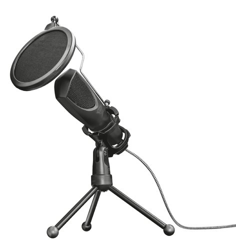 Trust Microphone Streaming Mantis - Noir/USB/Trépied (22656) - Achat / Vente Accessoire Streaming / Vlogging  sur Cybertek.fr - 1