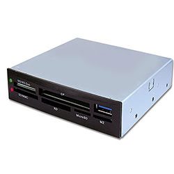 image produit Connectland Lecteur Multicartes + USB3.0 en façade 3.5'' Cybertek