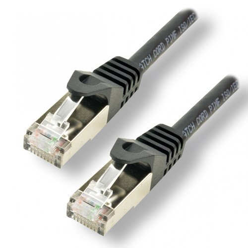 RJ45 CAT 7 S/FTP LSZH Noir - 5m-Seconde Vie-Etat Satisfaisant - 0