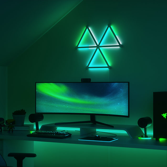 Nanoleaf Lines Starter Kit - 9 pièces (NL59-K-0002LW-9PK-EU) - Achat / Vente Objet connecté / Domotique sur Cybertek.fr - 3