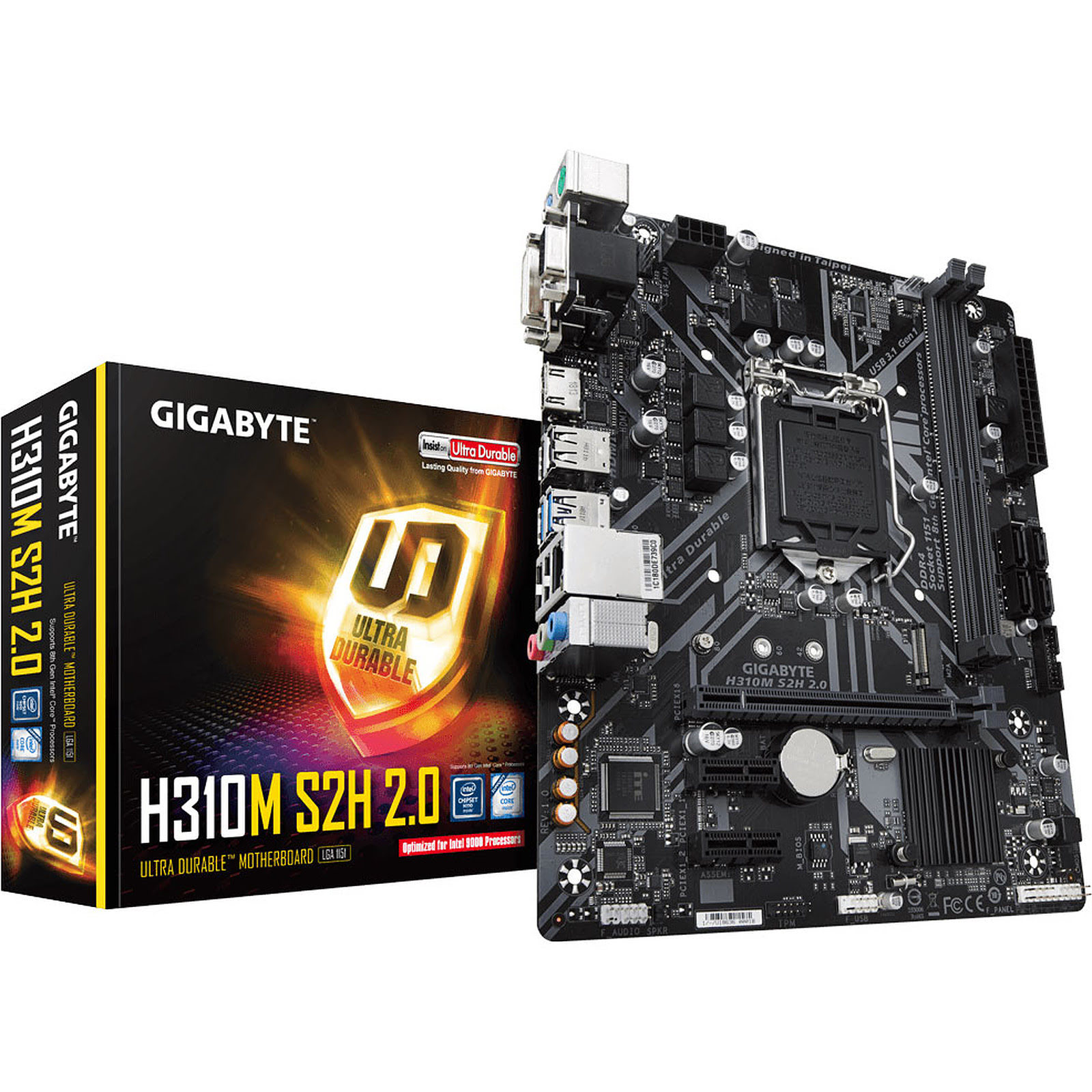 Gigabyte H310M-S2H Micro-ATX  - Carte mère Gigabyte - Cybertek.fr - 0