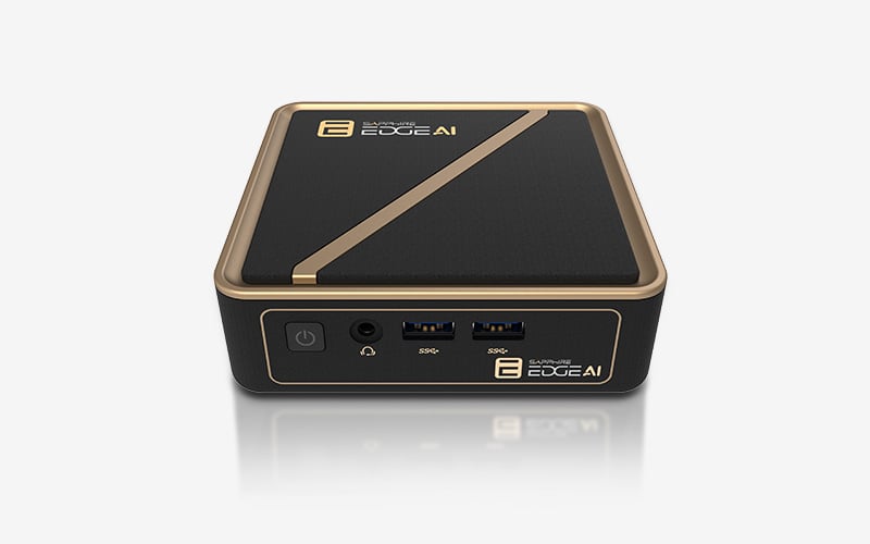 Sapphire EDGE AI Ryzen AI 9 HX 370/So DDR5/M.2 nvme/Wifi/BT - Barebone et Mini-PC - 0
