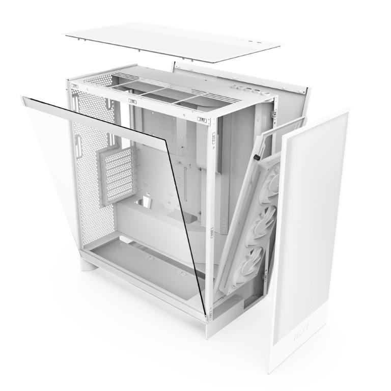 NZXT H7 Flow Blanc Blanc - Boîtier PC NZXT - Cybertek.fr - 5