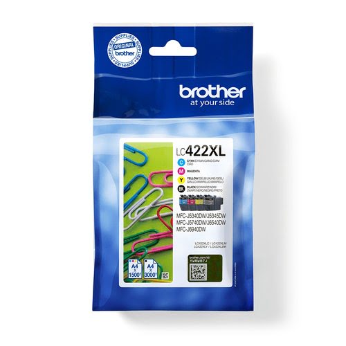 image produit Brother Pack LC422XLVAL (Noir/Cyan/Magenta/Jaune) Cybertek