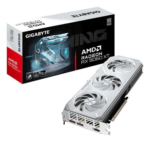 Gigabyte Radeon 9060 XT GAMING OC Ice 16Go V1 Blanc - Carte graphique - 0