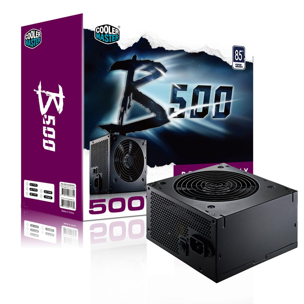 Cooler Master ATX 500 Watts B500 RS500-ACABM3-E1 (RS500-ACABM3-E1) - Achat / Vente Alimentation sur Cybertek.fr - 0