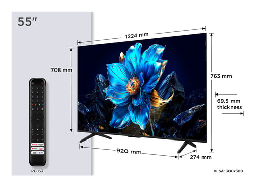 TCL 55P79K 55" 4K QLED/60Hz/Google TV/Wifi/BT/HDR10+ - TV TCL - 1