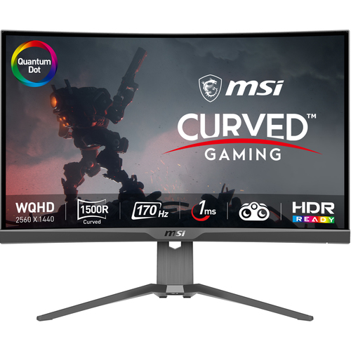 Écran Gaming MSI 27 pouces WQHD 170Hz FreeSync Incurvé 1000R G272CQP—  Boutique en ligne officielle de MSI France