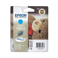 Consommable imprimante Epson  Cartouche d'encre T0612 Cyan D88 Cybertek
