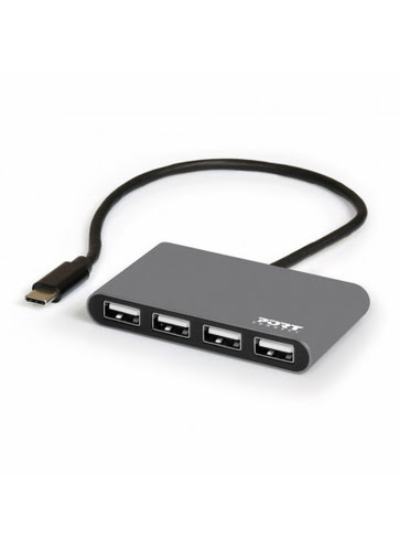 Port USB-C 4 ports USB 2.0 - Hub Port - Cybertek.fr - 0