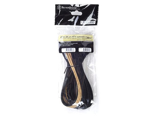 Cable tressé ATX 24-Pin 300mm - GOLD/Black  - Connectique PC - 1