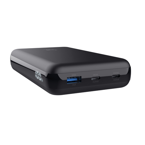 Trust Powerbank Laro - 20000mAh/100W/USB-C - Noir  (25240) - Achat / Vente Batterie Externe  sur Cybertek.fr - 4