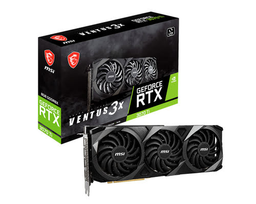 MSI RTX 3070 Ti Ventus 3X 8G OC GDDR6X-Seconde Vie-Etat Satisfaisant - Carte graphique - 0