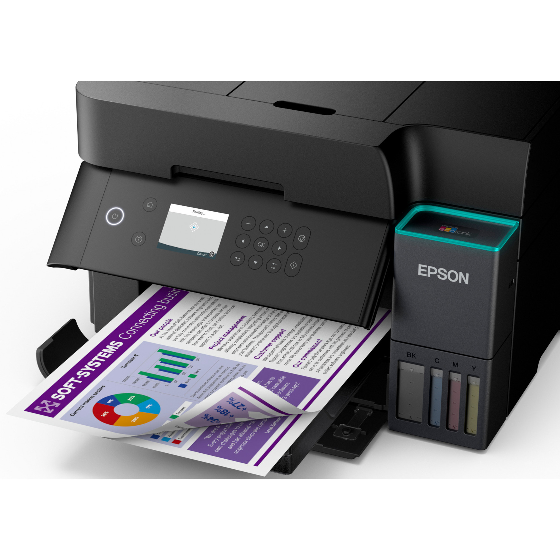 Imprimante multifonction Epson EcoTank ET-3950 - Noir - 4