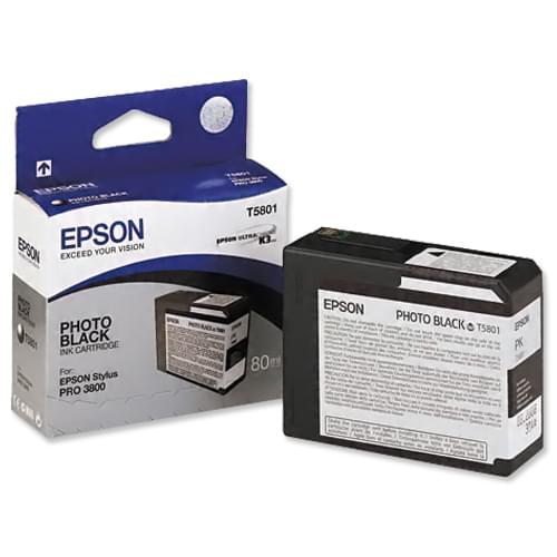 Cartouche Noir T580100 pour imprimante  Epson - 0