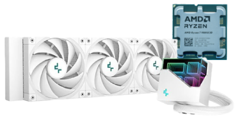 9800x3D Tray + Watercooling LT720 360mm - Blanc  - Cybertek.fr - 0