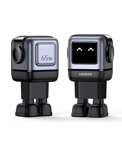 UGREEN Chargeur secteur robot 3 ports - 65W - Gris/Noir (25685B) - Achat / Vente Chargeur sur Cybertek.fr - 2