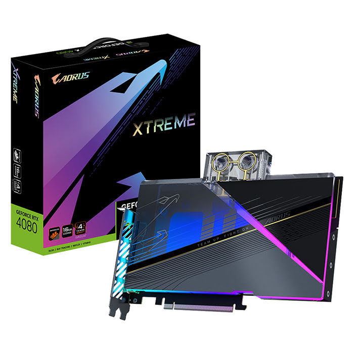 Gigabyte AORUS GeForce RTX 4080 16GB XTREME WATERFORCE WB - Carte graphique - 0