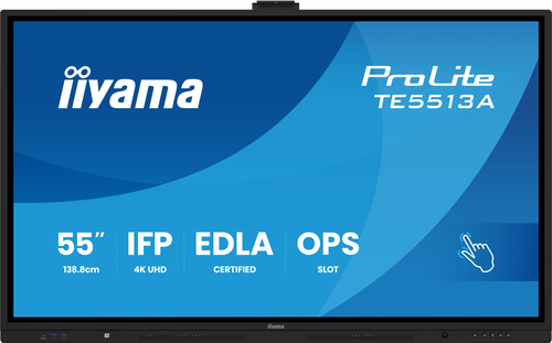 Iiyama TE8613A-B1AG - 85.6" 4K Tactile IPS 8ms Android 14 OS iiShare Wifi Bluetooth (TE8613A-B1AG) - Achat / Vente Affichage collaboratif sur Cybertek.fr - 1