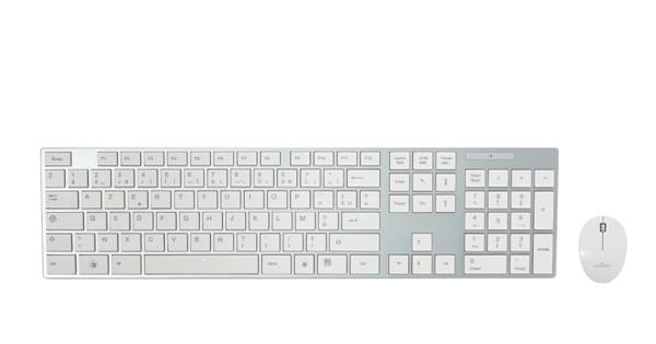Bluestork Wireless Pack Easy 800dpi Blanc/Silver - Pack Clavier/Souris - 0
