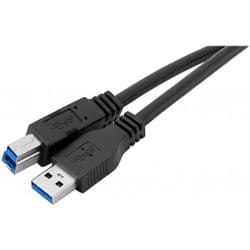 image produit  Câble USB 3.0 Mâle A -Mâle B - 1.8m Cybertek