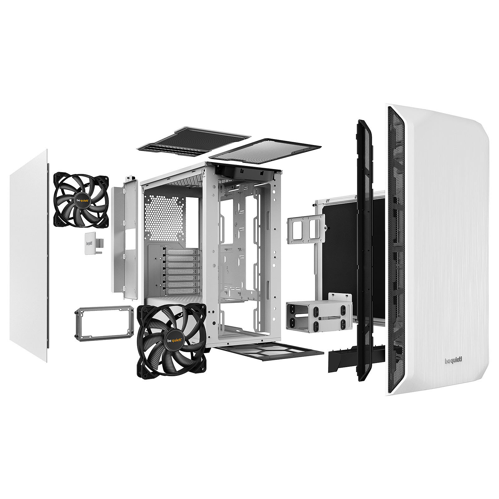 be quiet! Pure Base 500 White BG035 Blanc - Boîtier PC be quiet! - 1