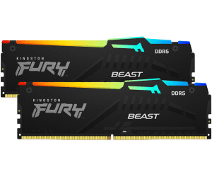 Kingston Fury Beast RGB 64Go (2x32Go) DDR5 5600 - Mémoire PC Kingston sur Cybertek.fr - 0