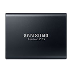 image produit Samsung Portable T5 1To USB3.1 Gen. 2 AES MU-PA1T0B/EU Cybertek