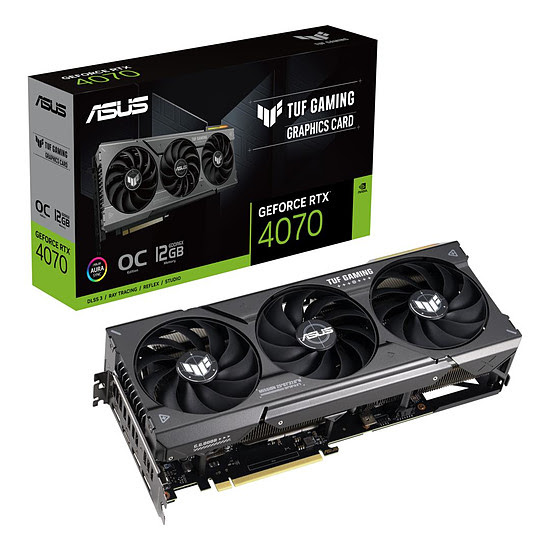 image produit Asus GeForce TUF RTX 4070 012G GAMING Cybertek