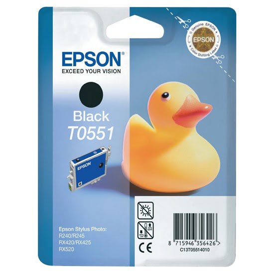 Consommable imprimante Epson Cartouche T0551 Noire RX420/425