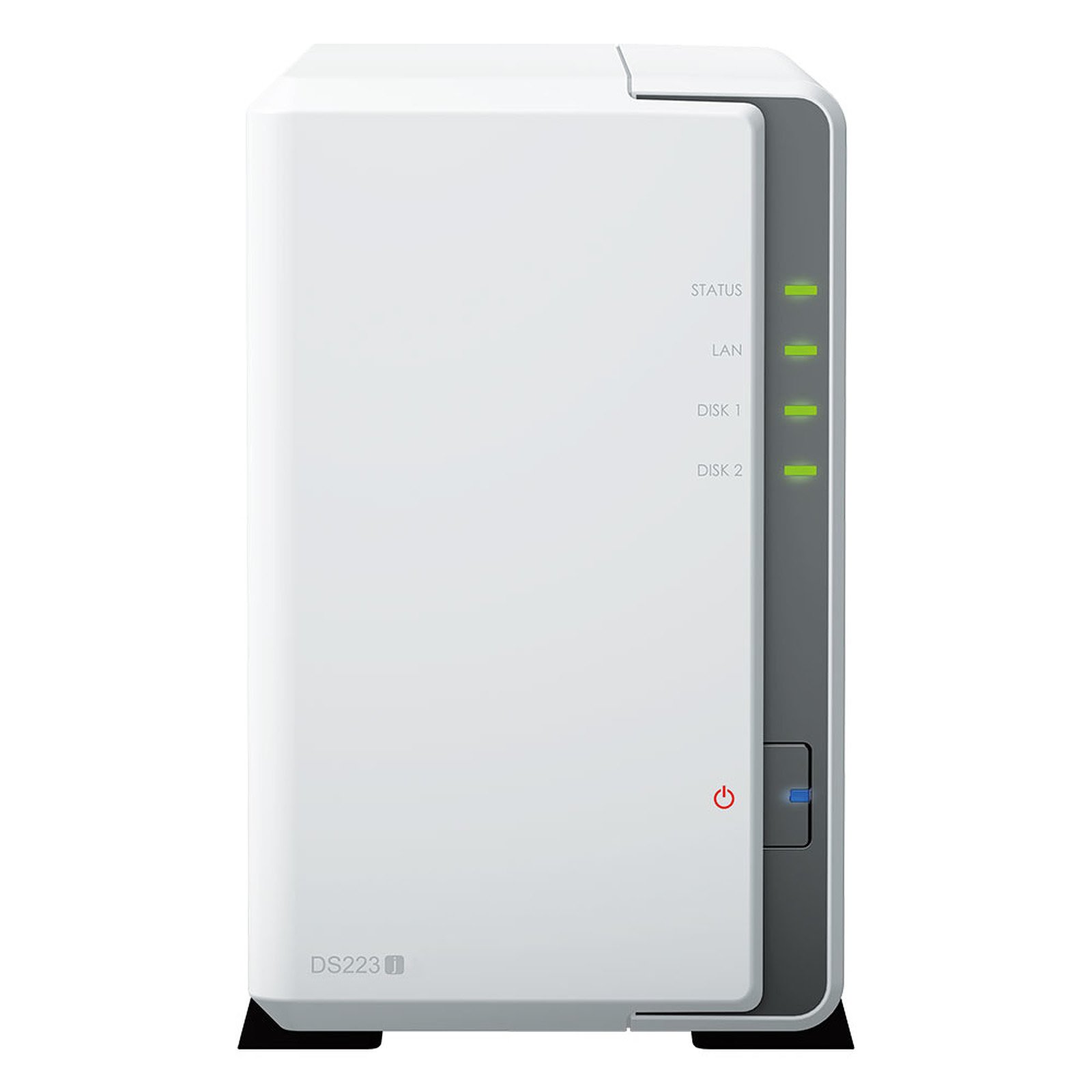 Synology DS223J - 2 Baies avec 2 disques 4 To IRONWOLF  - Serveur NAS - 5