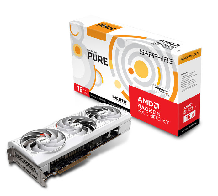 Carte graphique Sapphire Pure Radeon RX 7800 XT GAMING OC 16GB	