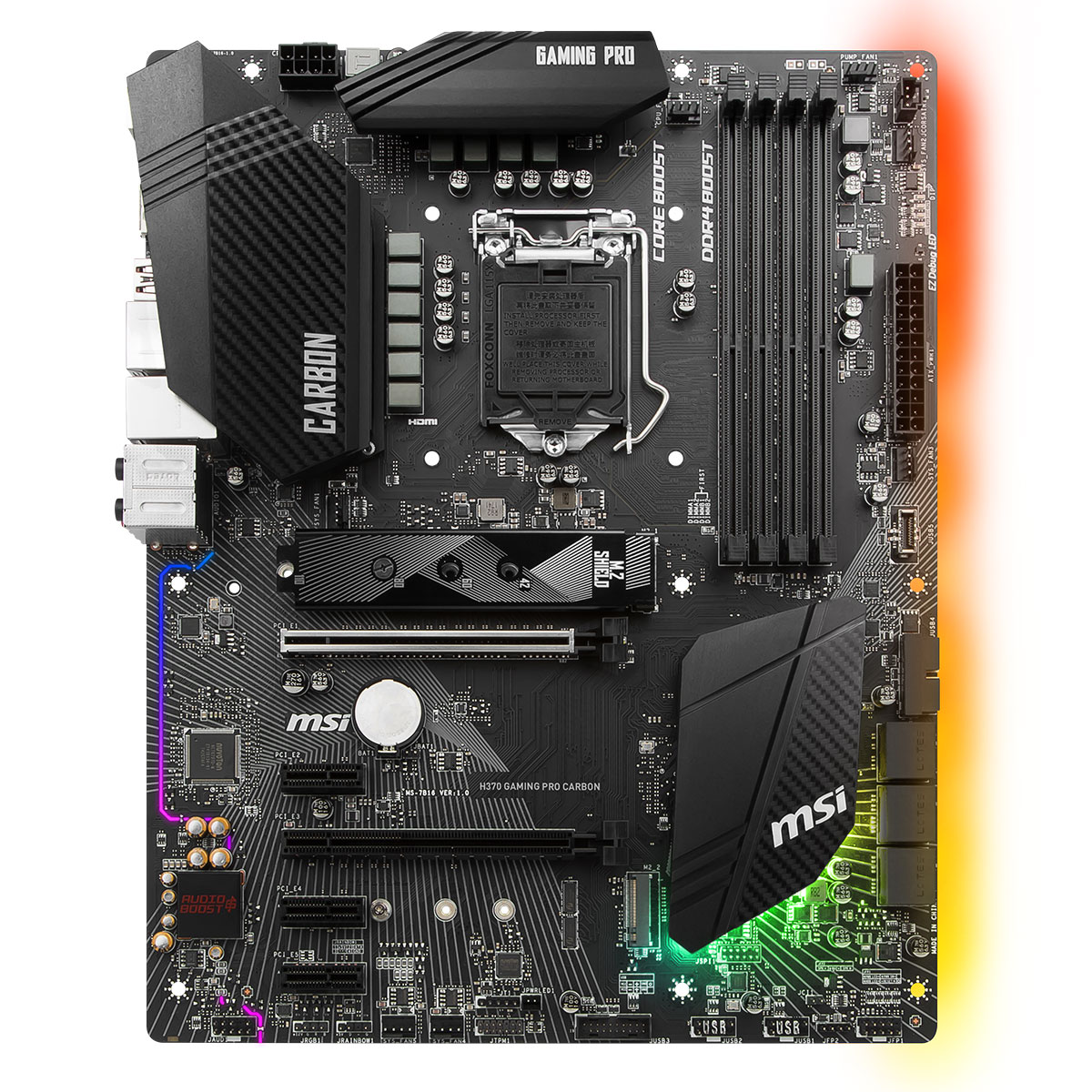 MSI H370 GAMING PRO CARBON ATX  - Carte mère MSI - Cybertek.fr - 4