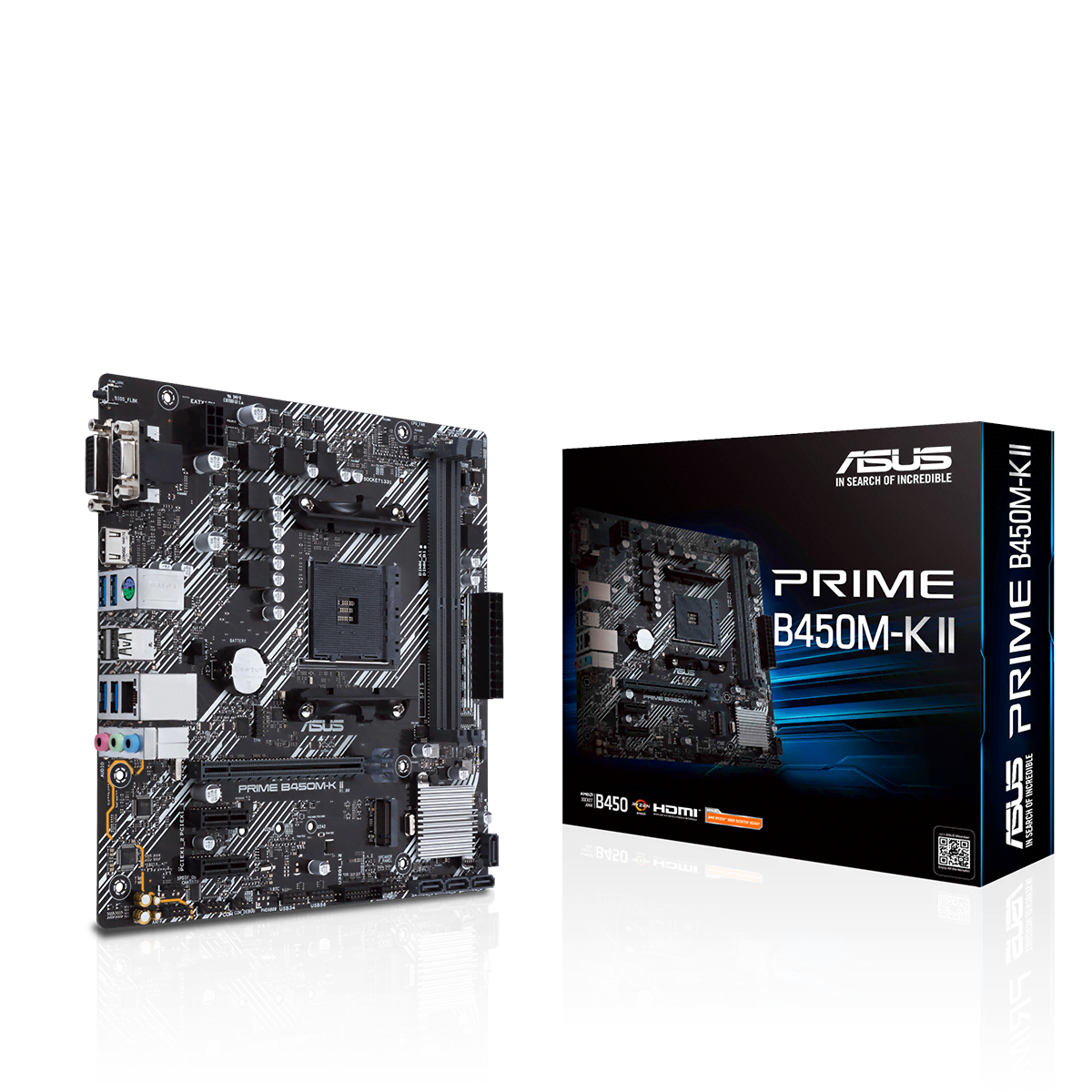 Asus PRIME B450M-K II Micro-ATX  - Carte mère Asus - Cybertek.fr - 0