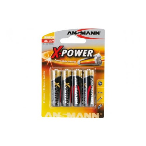 Lot de 4 Piles Alcaline 1,5V LR06 - X-Power AA  - Pile ANSMANN - 0