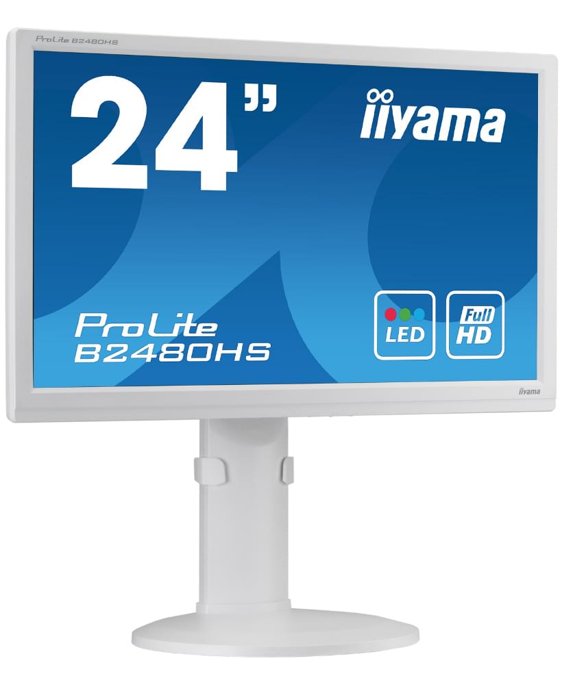 Iiyama 24 pouces  B2480HS-W1 - Ecran PC Iiyama - Cybertek.fr - 0