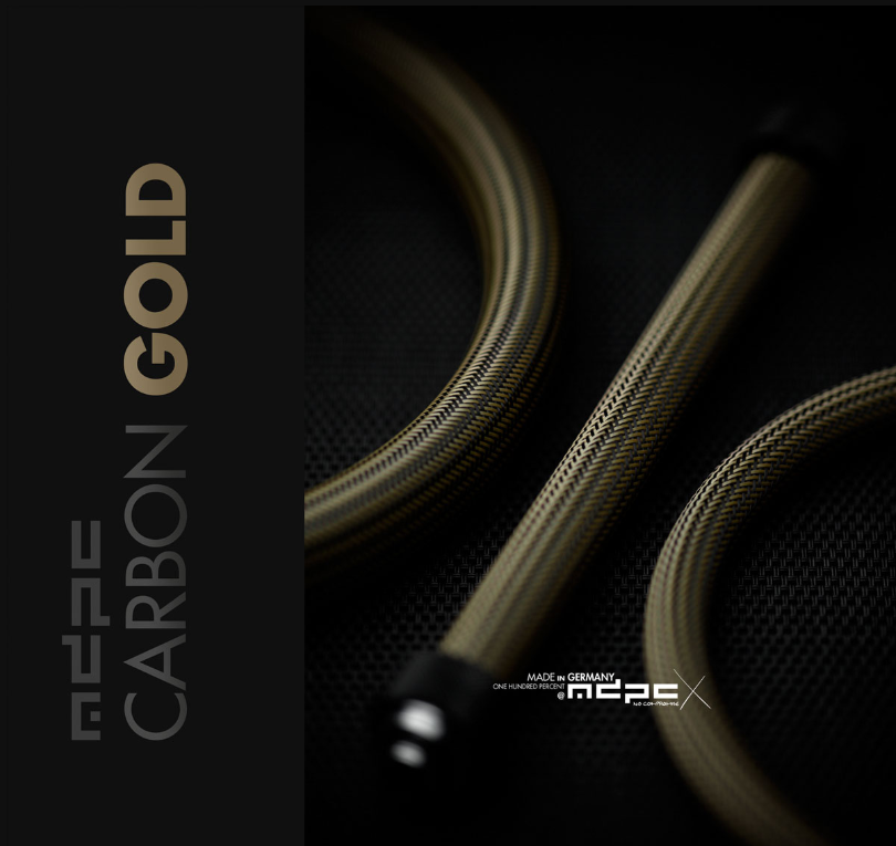 MDPC-X Carbon-Gold Cable Sleeve BIG (SL-B-GOB) - Achat / Vente Modding sur Cybertek.fr - 0