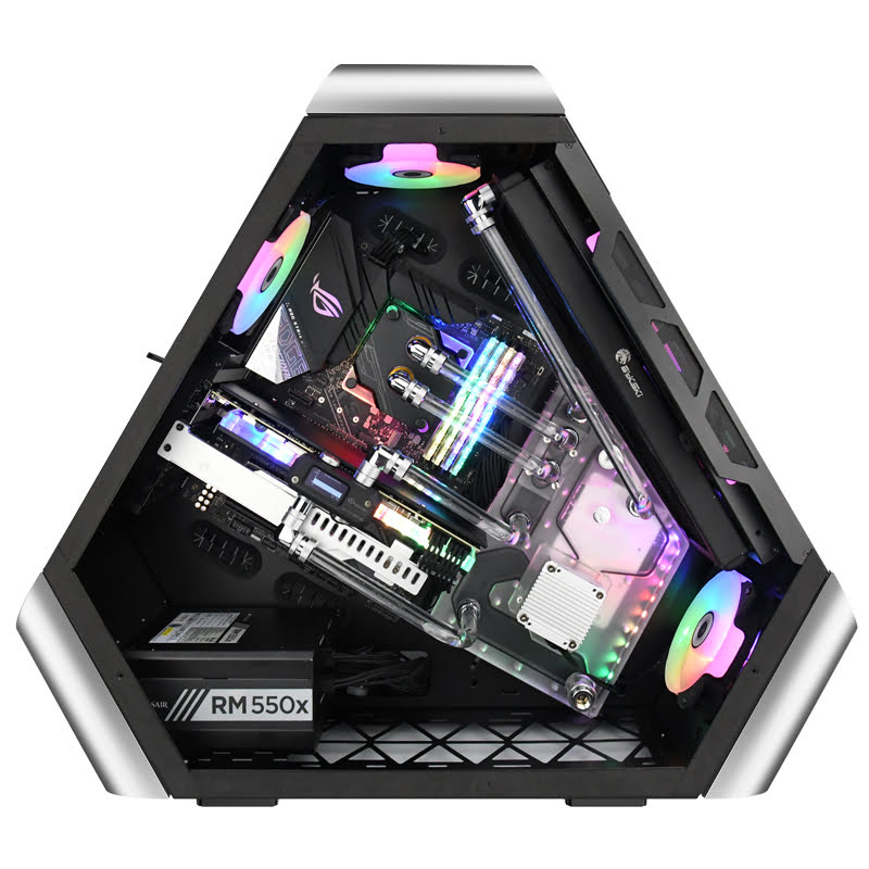 Jonsbo TR03-G Showcase TG Silver Gris - Boîtier PC Jonsbo - 2