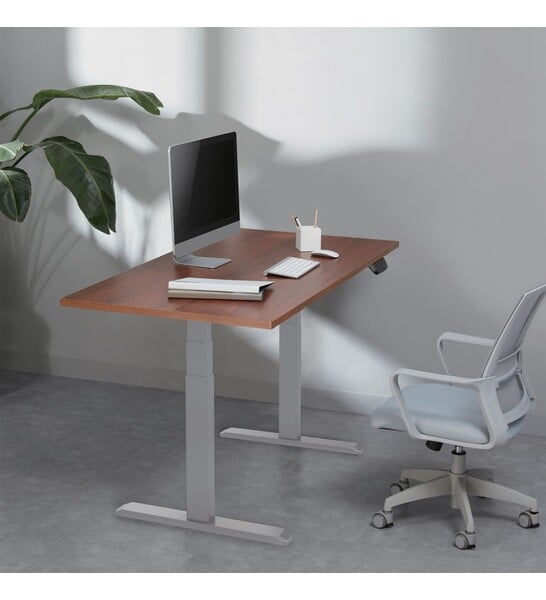Kimex International Bureau motorisé assis-debout Noyé/gris - 180x75cm  (150-2418K3) - Achat / Vente Bureau sur Cybertek.fr - 2