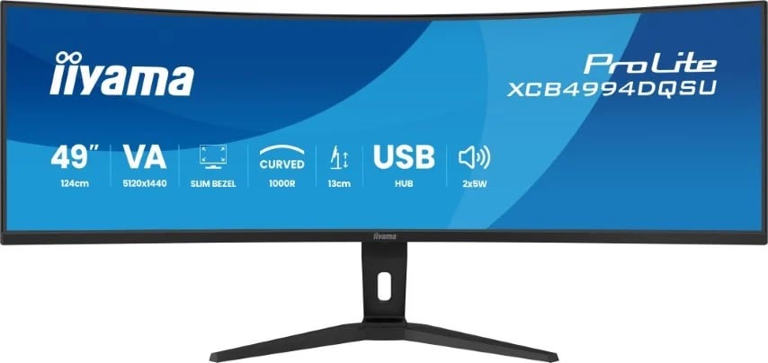 Iiyama 49 pouces  XCB4994DQSU-B1 + DS6001C-B1 - Ecran PC Iiyama - 5