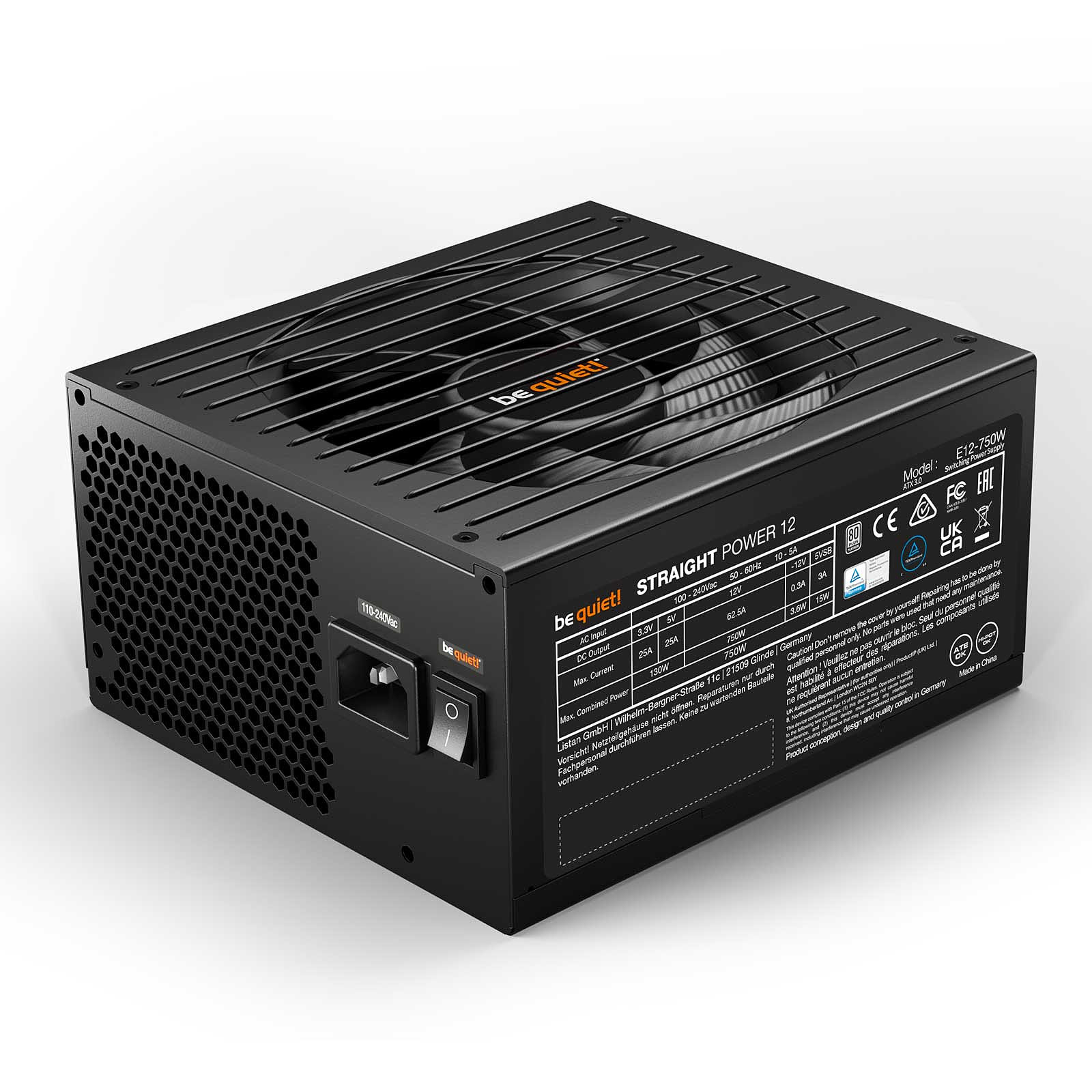 Be Quiet! Straight Power 12 80+ PLAT (750W) - Alimentation - 0